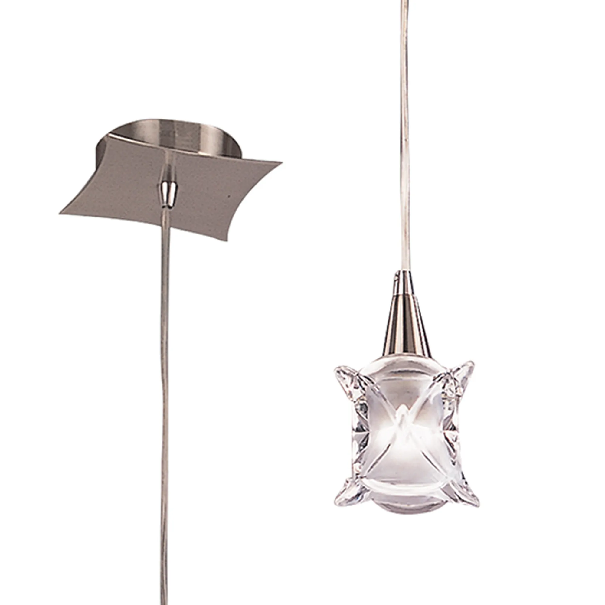 M0048  Rosa Del Desierto Square Pendant 1 Light